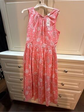 Women’s Floral Pink Sleeveless Dress